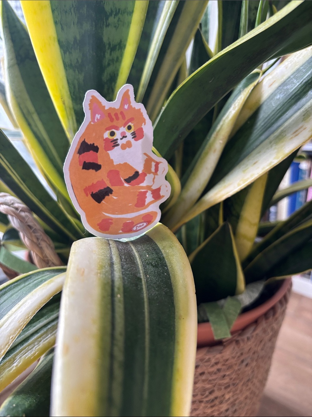 Orange Tabby Cat Keychain & Sticker Set - Picture 5 of 5